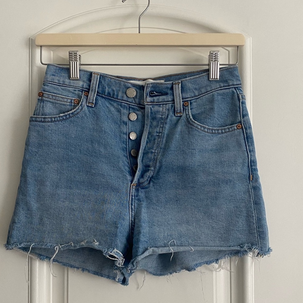 Denim Forum Light Blue Jean Shorts 25